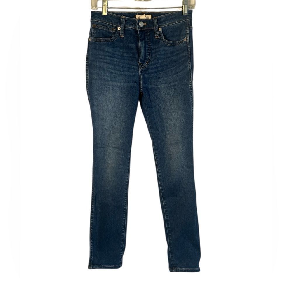 Madewell Dark Blue Skinny Jeans - 10 inch high rise skinny, 26P